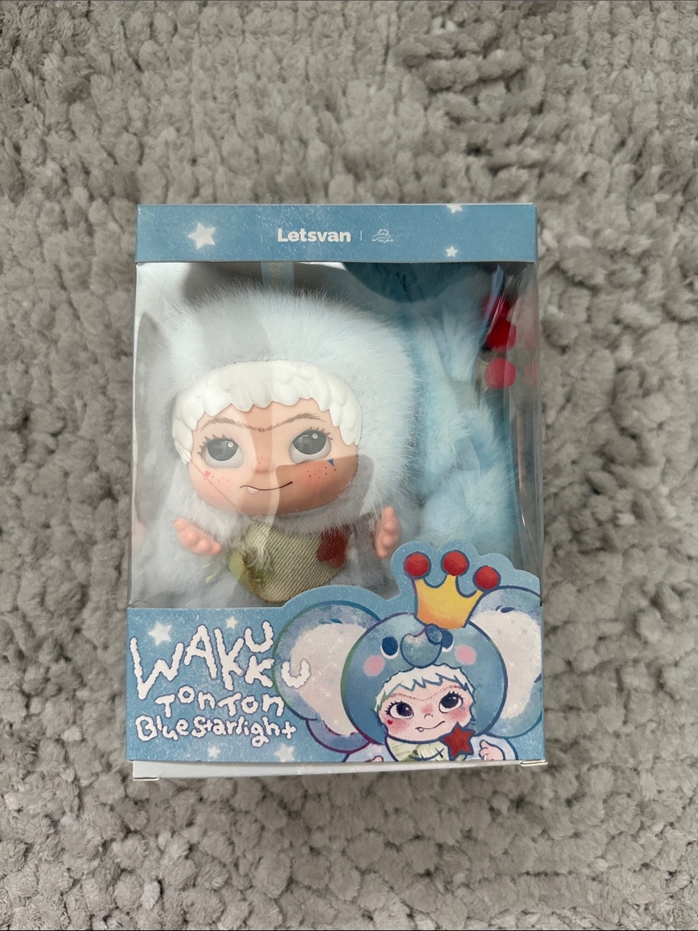 Blue Starlight wakuku Tonton Plush Doll - Blue letsvan